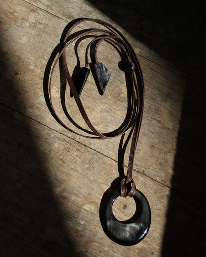 BYFK/Buffalo Horn Glasses Holder  "type 2"