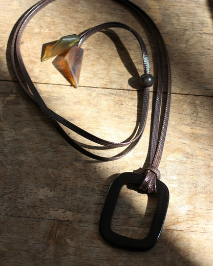 BYFK/Buffalo Horn Glasses Holder  "type 1"