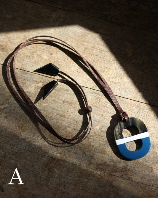 BYFK/Buffalo Horn Glasses Holder  "type 3"