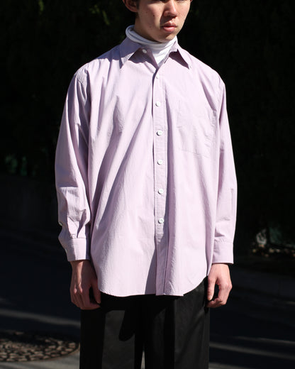 SOWBOW(蒼氓)/ROUND BOTTOM RC SHIRT"PURPLE"