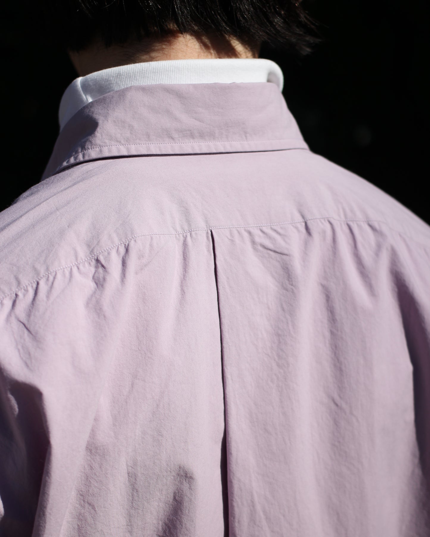 SOWBOW(蒼氓)/ROUND BOTTOM RC SHIRT"PURPLE"