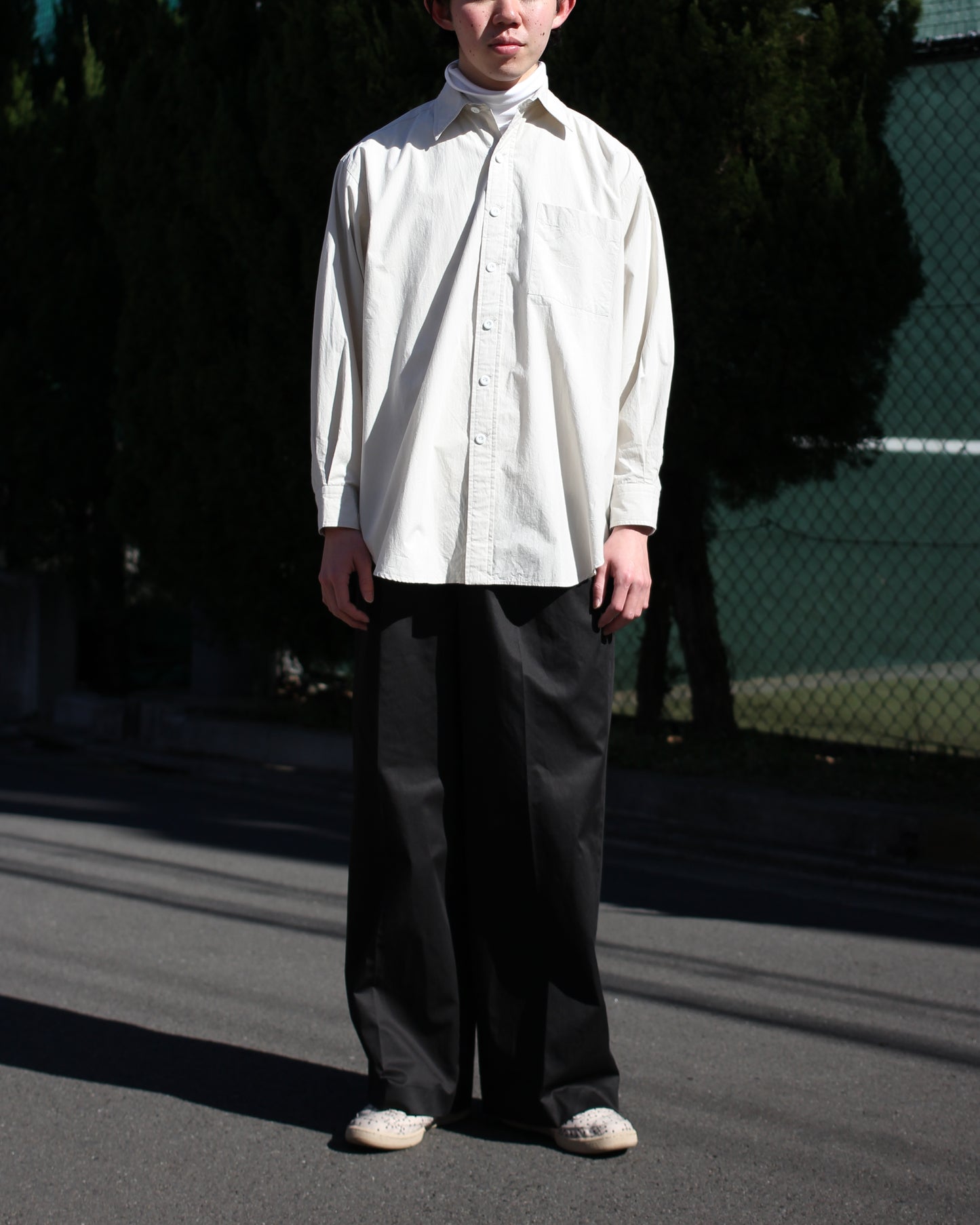 SOWBOW(蒼氓)/ROUND BOTTOM RC SHIRT"NATURAL"