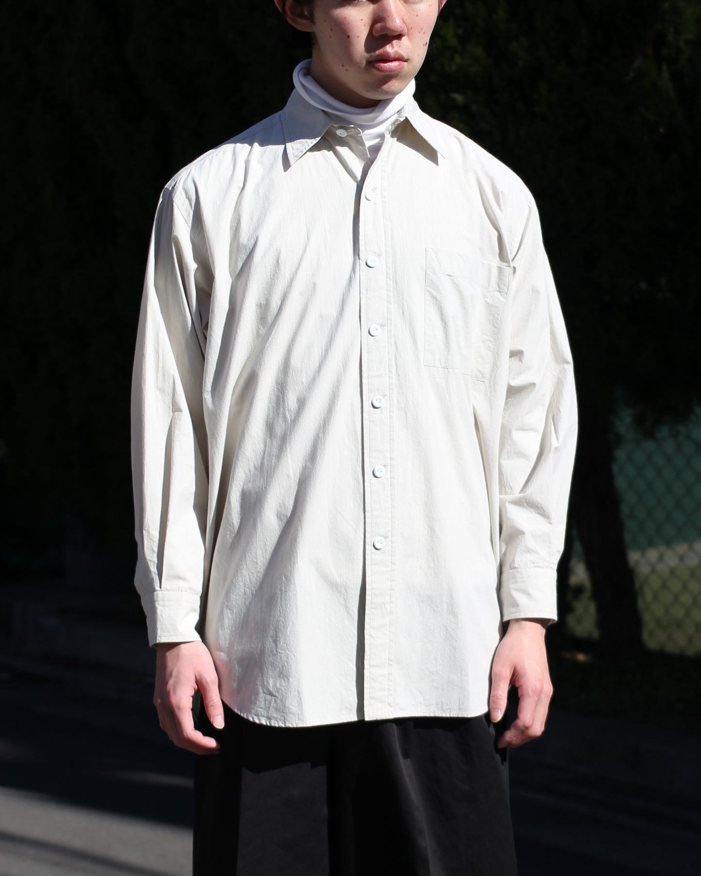 SOWBOW(蒼氓)/ROUND BOTTOM RC SHIRT"NATURAL"