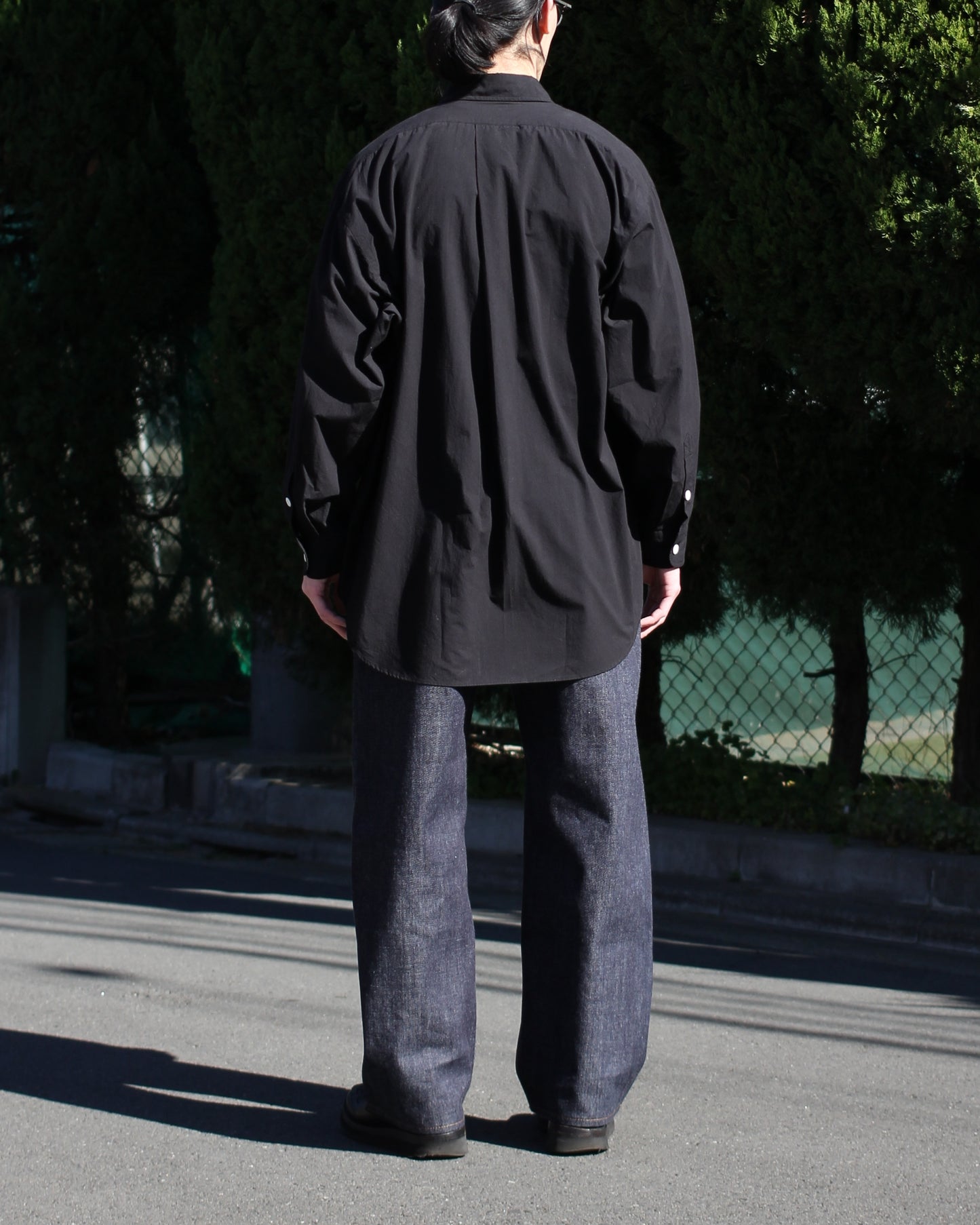 SOWBOW(蒼氓)/ROUND BOTTOM RC SHIRT"BLACK"