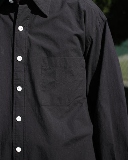 SOWBOW(蒼氓)/ROUND BOTTOM RC SHIRT"BLACK"