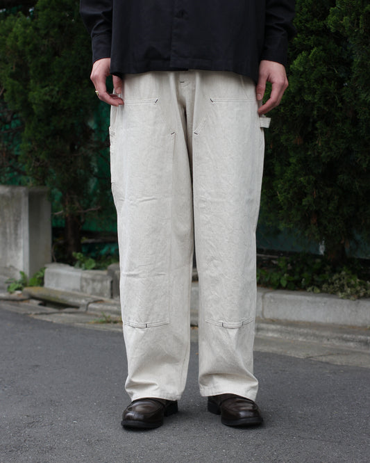 SOWBOW(蒼氓)/DOUBLE KNEE PAINTER PANTS"NATURAL"