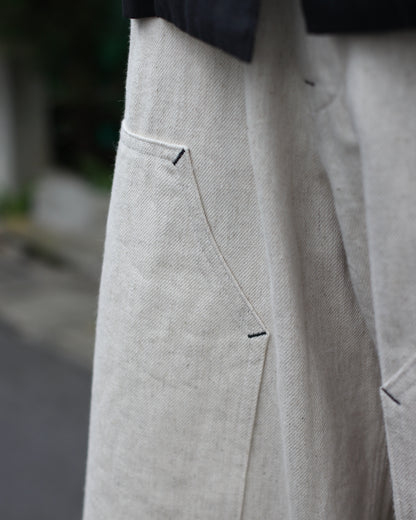SOWBOW(蒼氓)/DOUBLE KNEE PAINTER PANTS"NATURAL"