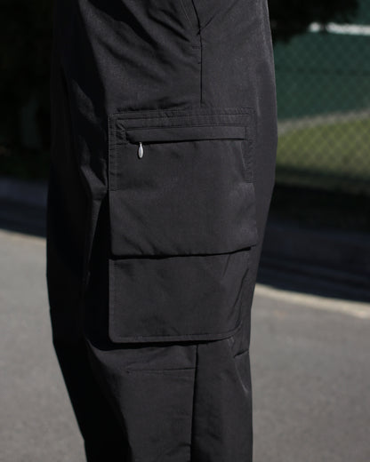 MATSUFUJI/Water Repellent Wide Cargo Trousers"BLACK"