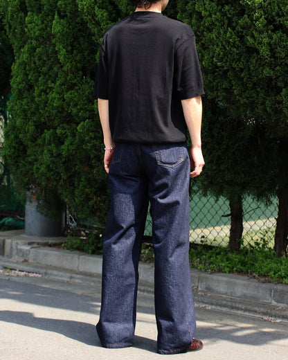 REVERBERATE/DENIM PANTS - WIDE"INDIGO"