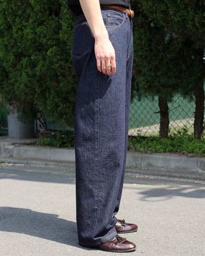 REVERBERATE/DENIM PANTS - WIDE"INDIGO"