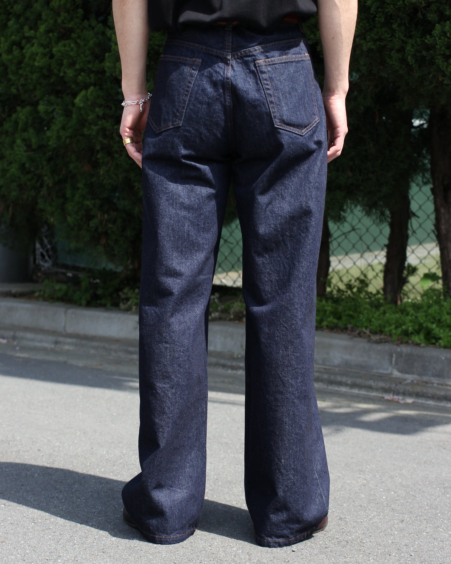 REVERBERATE/DENIM PANTS - WIDE"INDIGO"