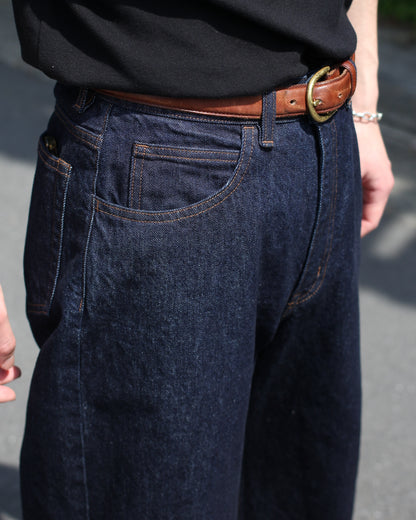 REVERBERATE/DENIM PANTS - WIDE"INDIGO"