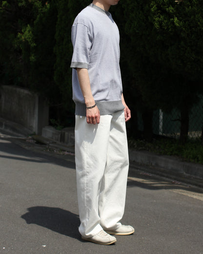 REVERBERATE/DENIM PANTS - WIDE"WHITE"