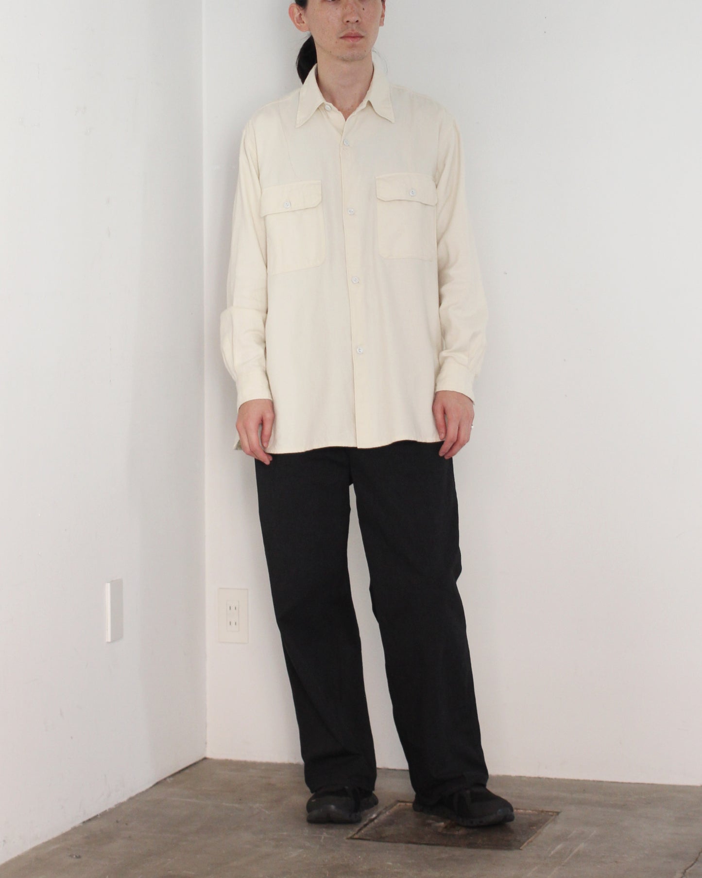 SOWBOW(蒼氓)/FLAP POCKET WORK SHIRT "NATURAL"