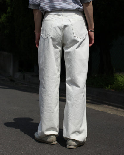 REVERBERATE/DENIM PANTS - WIDE"WHITE"