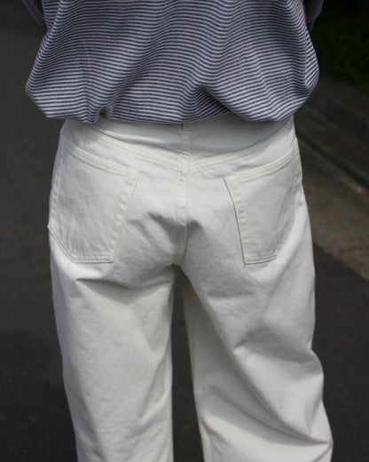 REVERBERATE/DENIM PANTS - WIDE"WHITE"