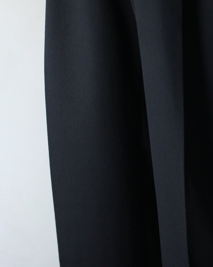 ssstein/TWO TUCK EASY TROUSERS "BLACK"