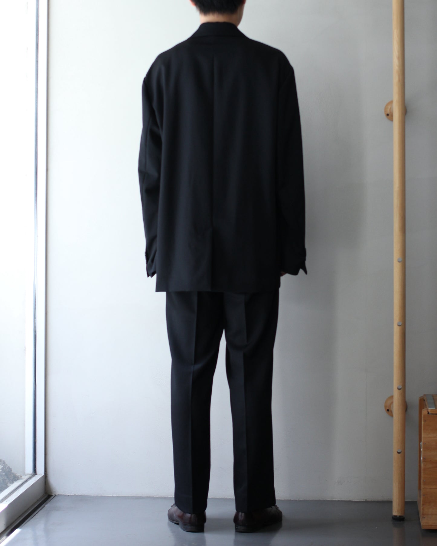 ssstein/OVERSIZED SINGLE BREASTED JACKET "BLACK"