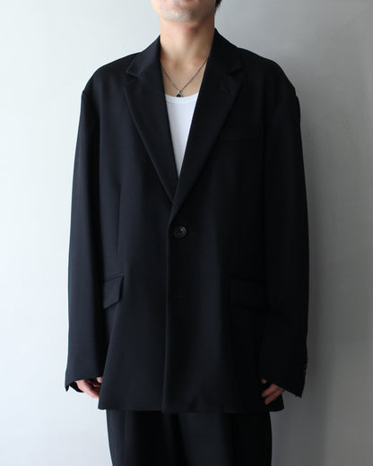 ssstein/OVERSIZED SINGLE BREASTED JACKET "BLACK"