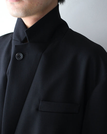 ssstein/OVERSIZED SINGLE BREASTED JACKET "BLACK"