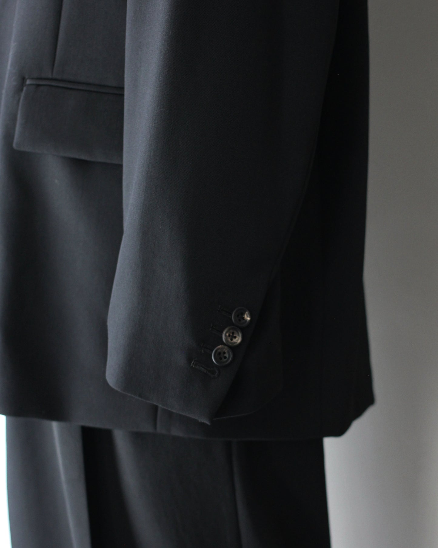 ssstein/OVERSIZED SINGLE BREASTED JACKET "BLACK"