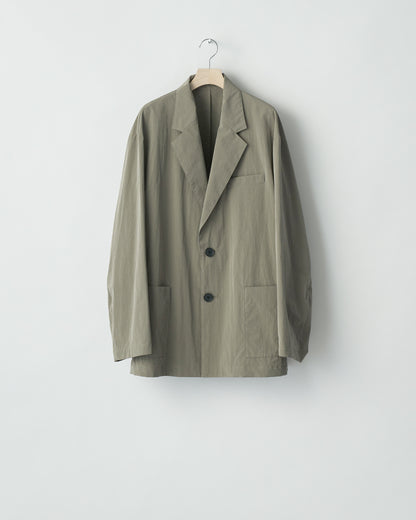 ssstein/LI/NY POPLIN SINGLE BREASTED JACKET "BEIGE GREY"