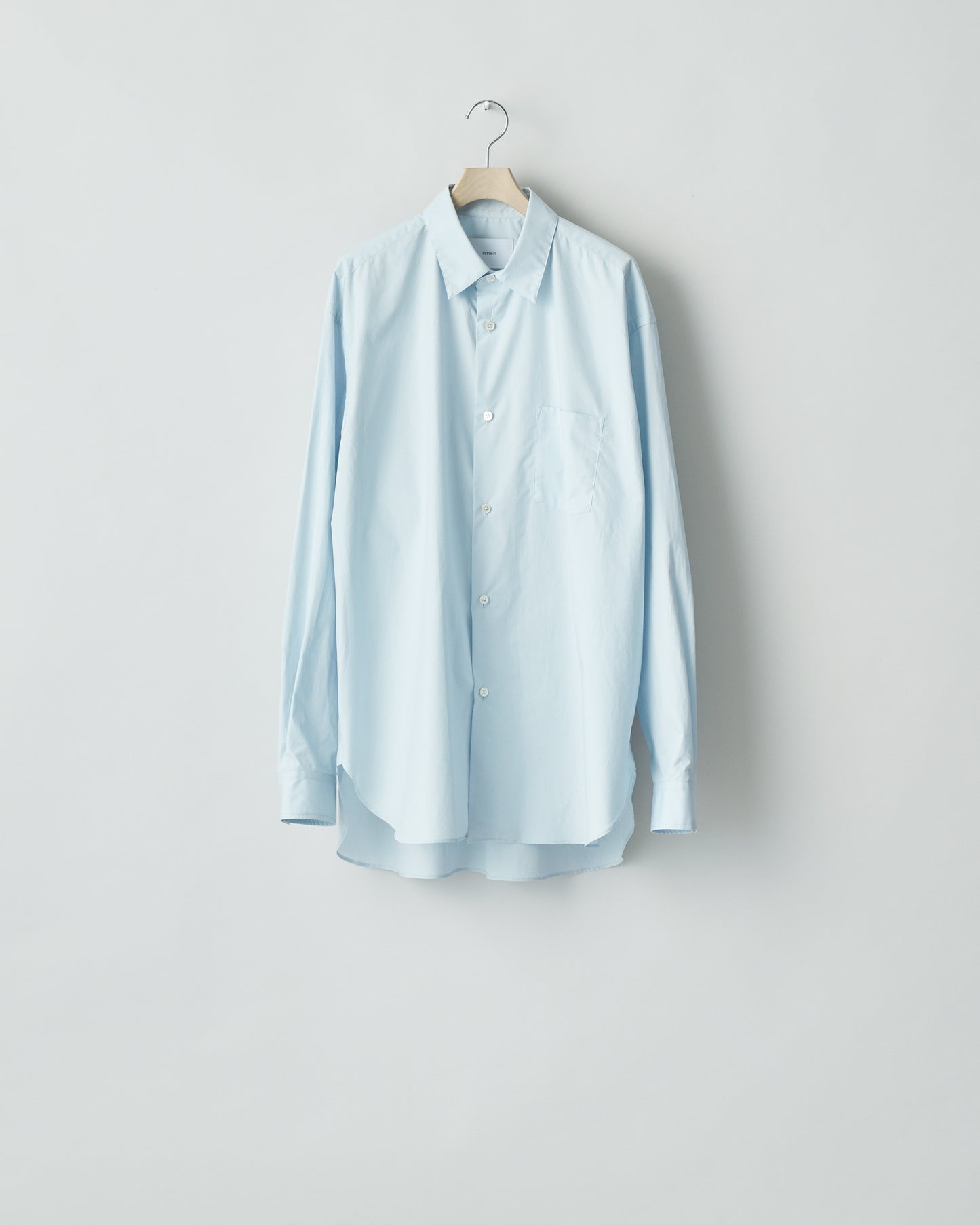 ssstein/Oversized Regular Collar Shirts"OFF BLUE"