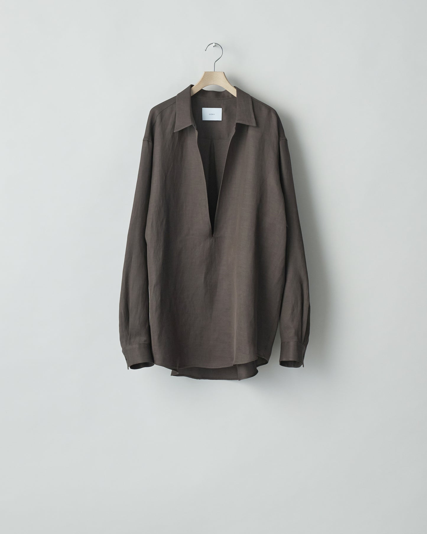 ssstein/Vis/Li Twill Oversized Skipper Shirts"KHAKI"