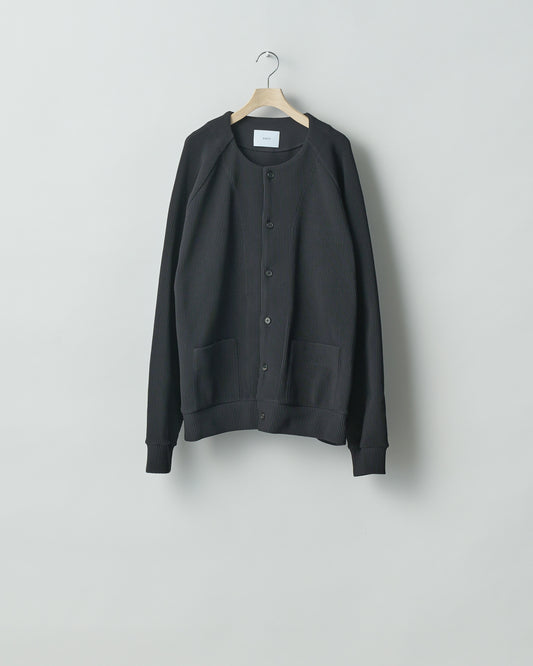 stein / GRADATION PLEATS CARDIGAN "BLACK"