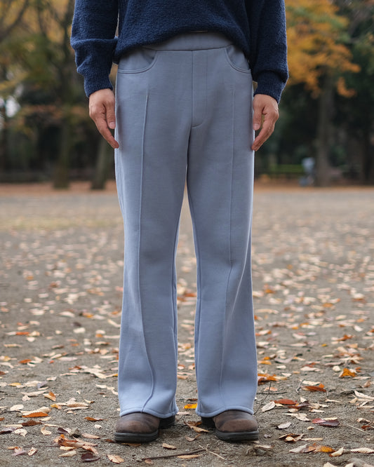 SAOR / Wide Semi-flare Sweat Trousers "Blue"