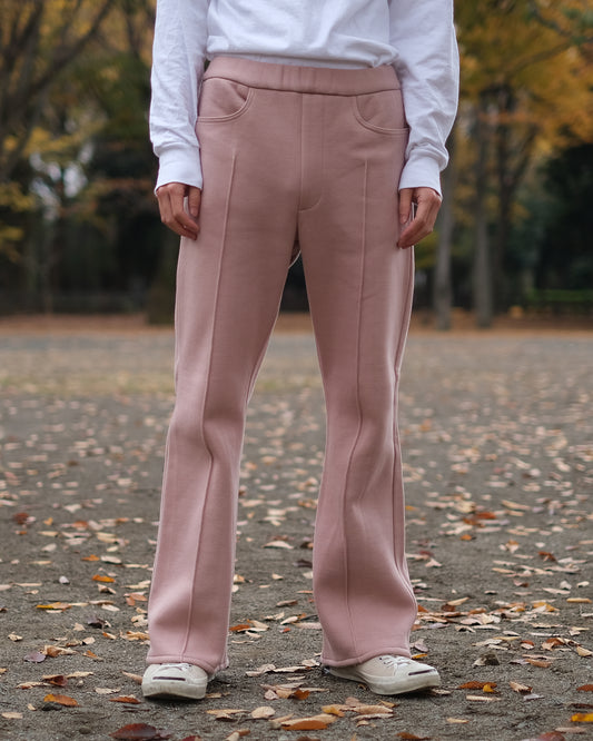 SAOR/Wide Semi-flare Sweat Trousers "Pink"