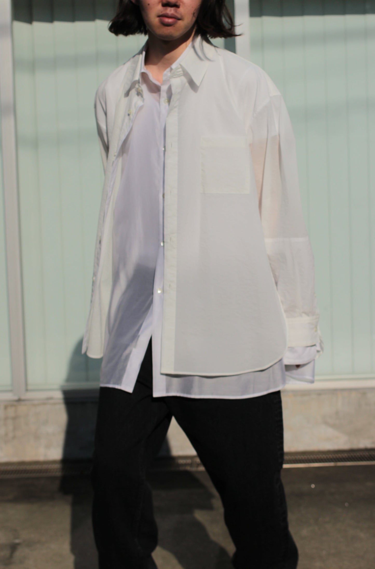 stein /  OVERSIZED LAYERED SHIRT (TL) "OFF"