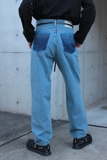 stein /  VINTAGE REPRODUCTION DAMAGE DENIM JEANS "INDIGO"