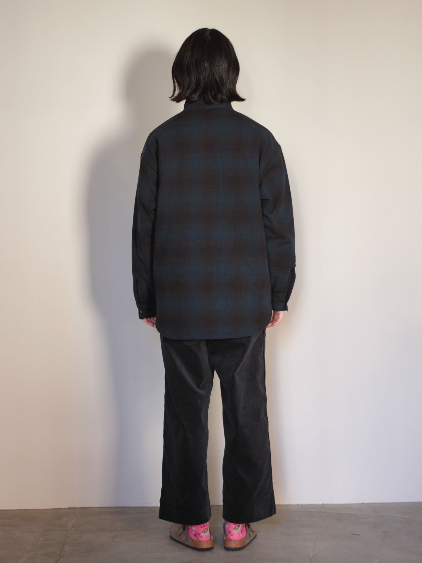 STABILIZER GNZ /  2-27CP(Quilt Lined Shirt Jacket) "NAVY × BLACK PLAID"