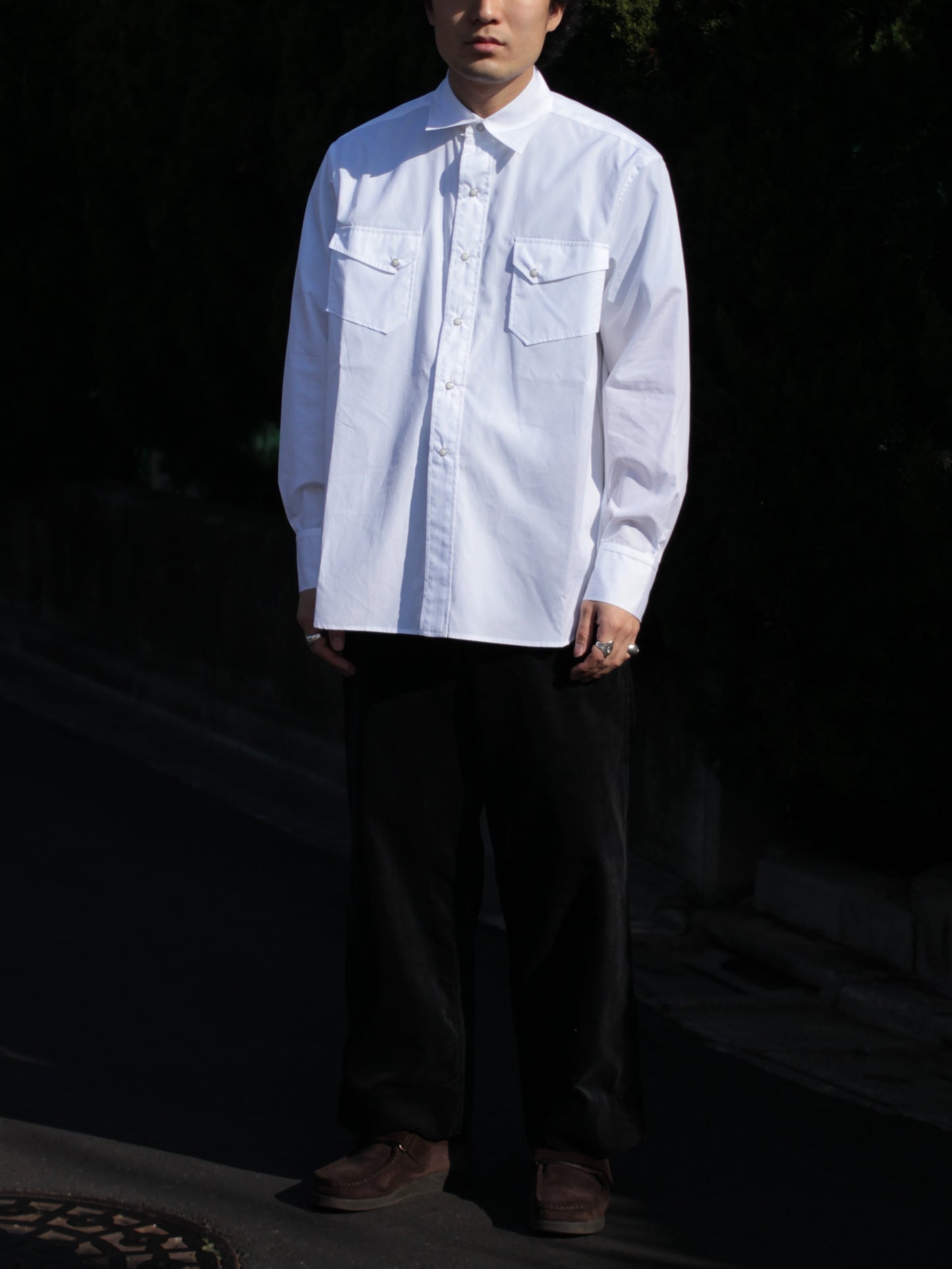 seven by seven（セブンバイセブン）WESTERN SHIRTS - Broad - "WHITE"