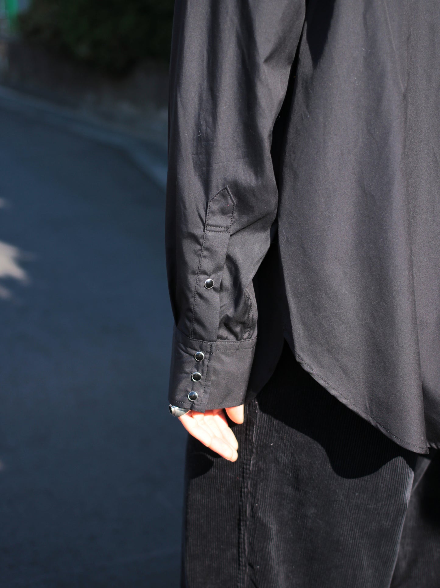 seven by seven（セブンバイセブン）WESTERN SHIRTS - Broad - "BLACK"