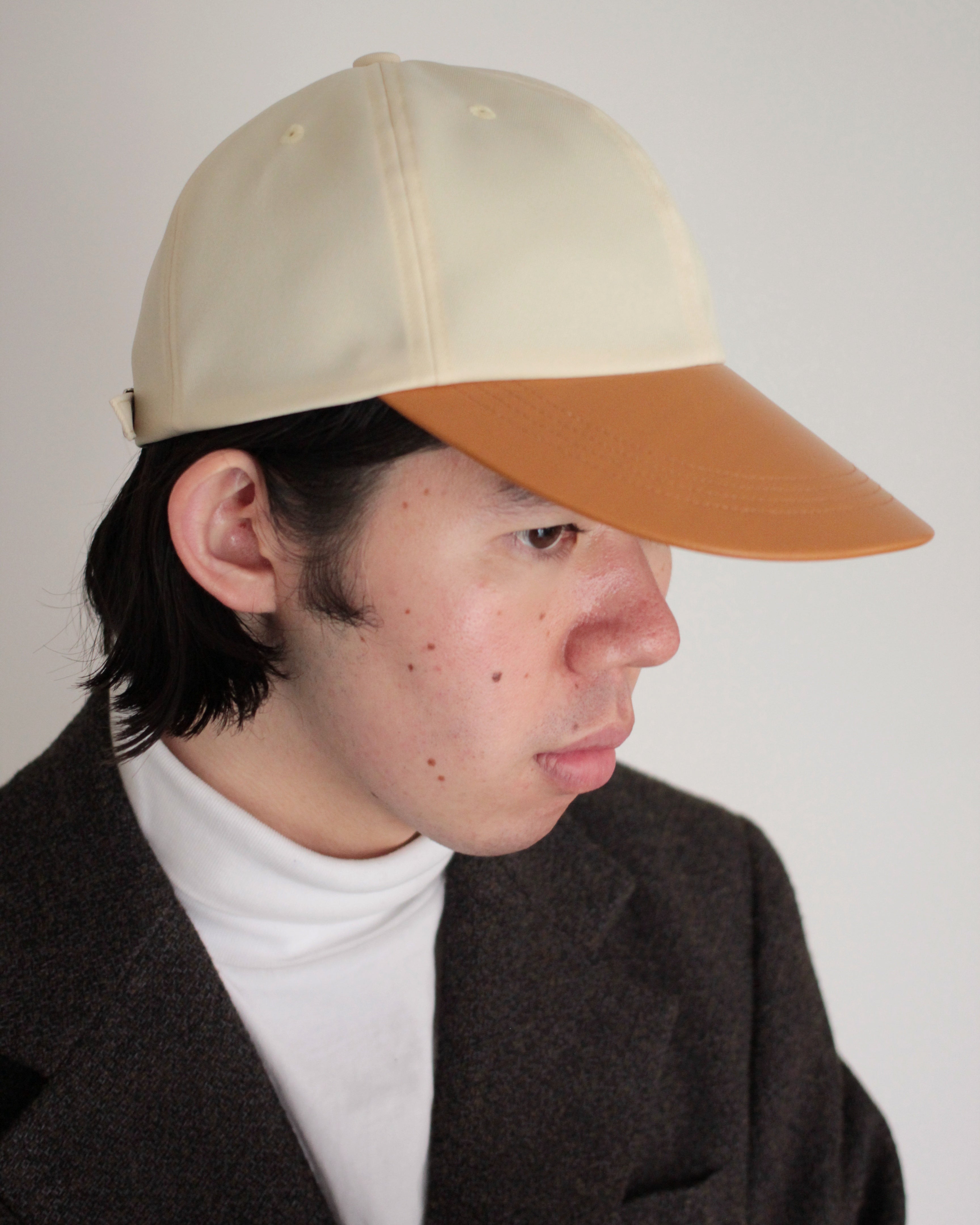 KIJIMA TAKAYUKI / POLY & LEATHER 6PANEL CAP 