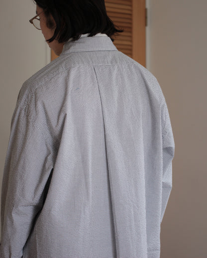 SOWBOW（蒼氓）/ ROUND BOTTOM RC SHIRT "NAVY PLD" SBSH07-15A