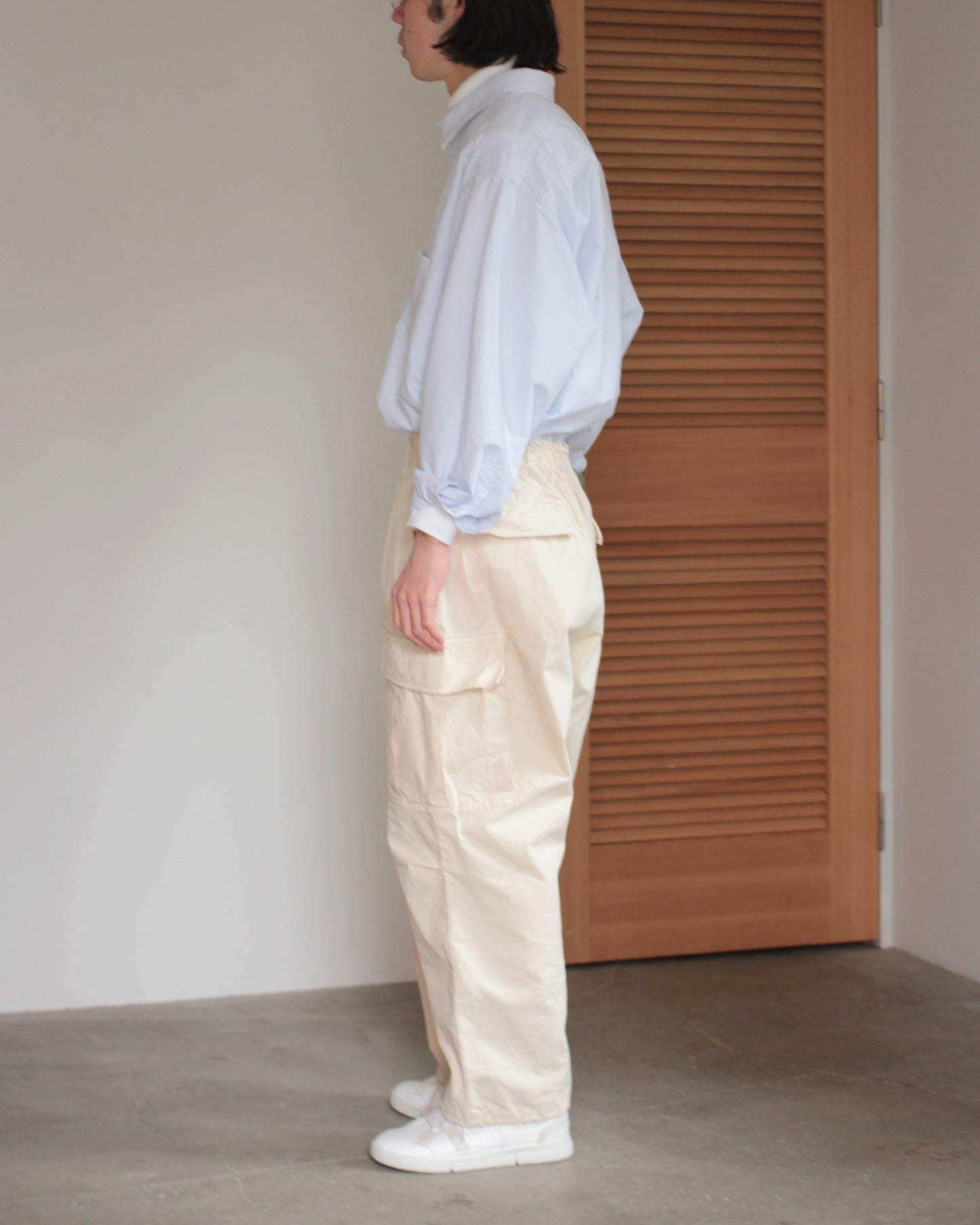 tsuzuli/EZ FATIGUE PANTS "WHITE"