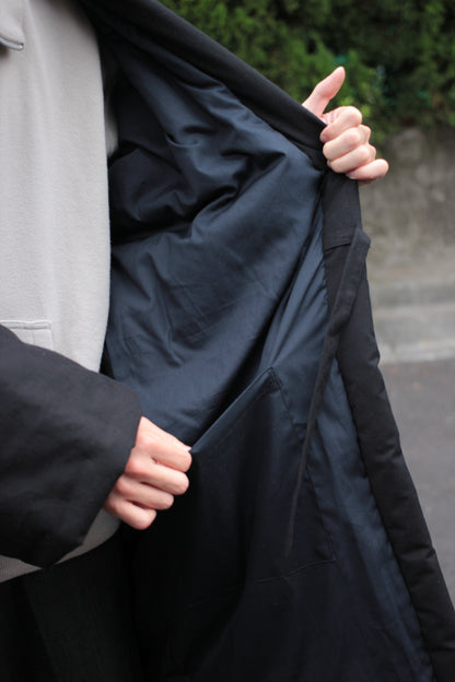 sowbow（蒼氓）HANTEN(CHIKUGO-ORI) "TSUMUGI BLACK"