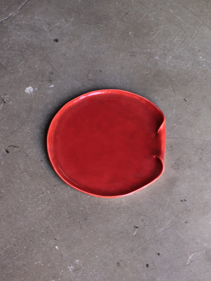 Ceramichi / UnicÔne Bent Plate(16.0㎝) "red"